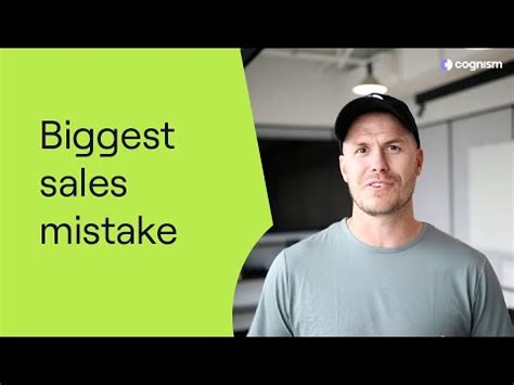 sales reps biggest mistakes